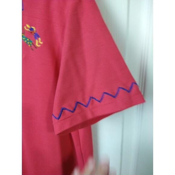 $ Alfred Dunner Pink Short Sleeve Women's S Side Slit Pullover Casual Vacation - Picture 4 of 7